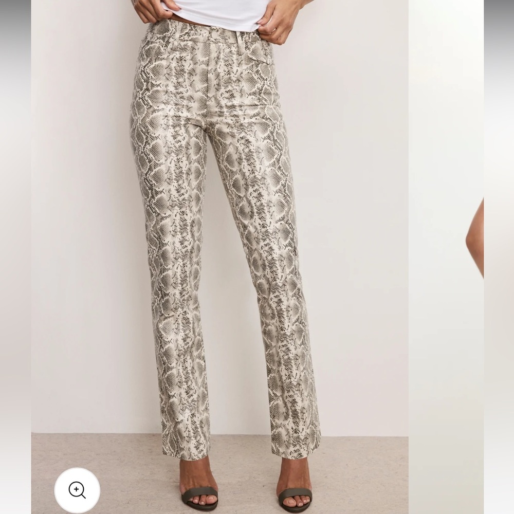 Good American FAUX SNAKE GOOD ICON PANTS